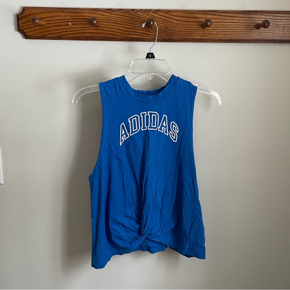 Blue Adidas tank top